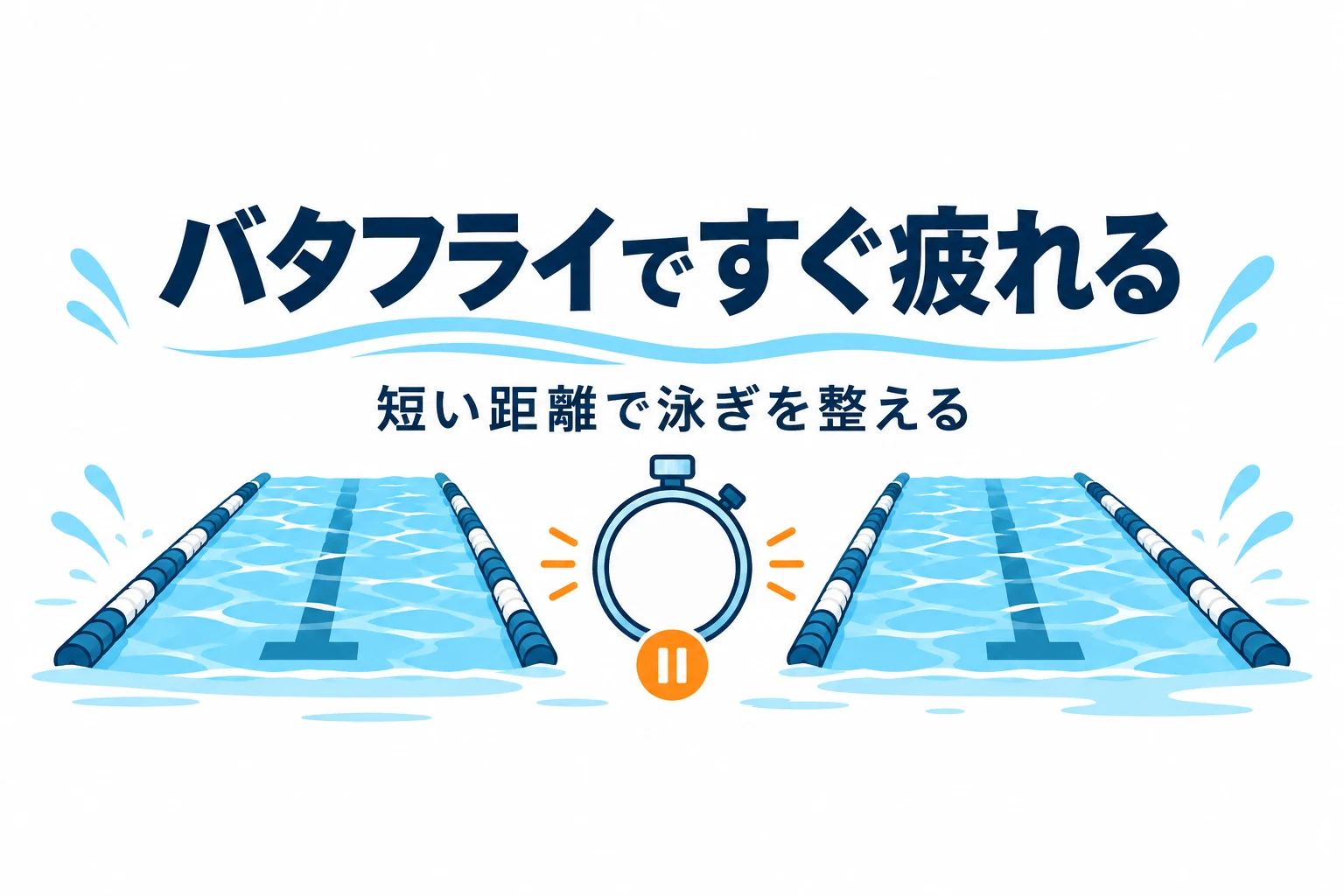 バタフライですぐ疲れる原因｜25m後半で腕が上がらなくなるときの練習
