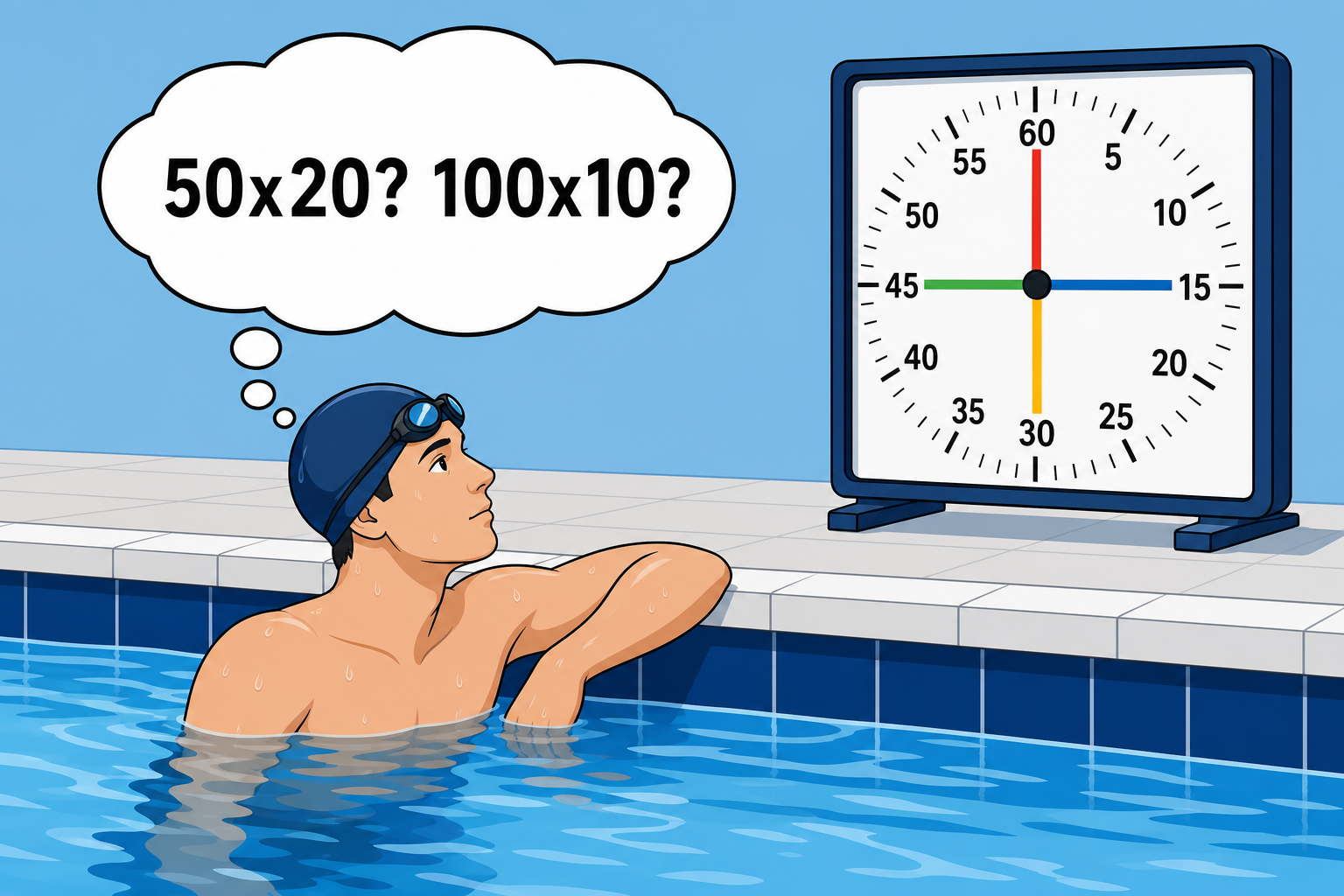 50m×20本か100m×10本か？インターバルトレーニングの距離・レストの違いと練習効果