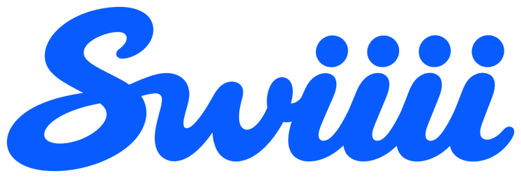 Swiiii ロゴ（Pool Blue（明るい背景））